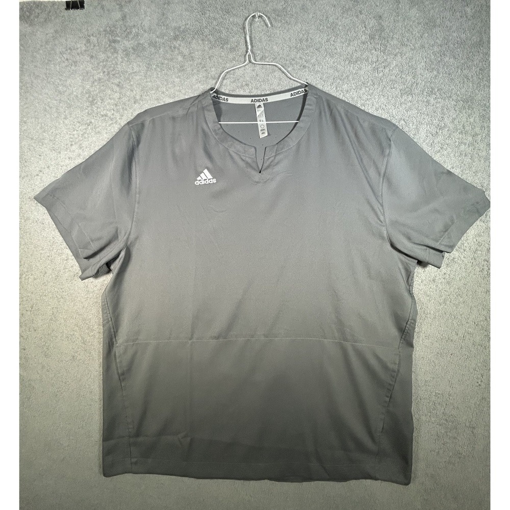 adidas Activewear baseball icon Crew Neck Pocket T-Shirt  Gray Men's Large